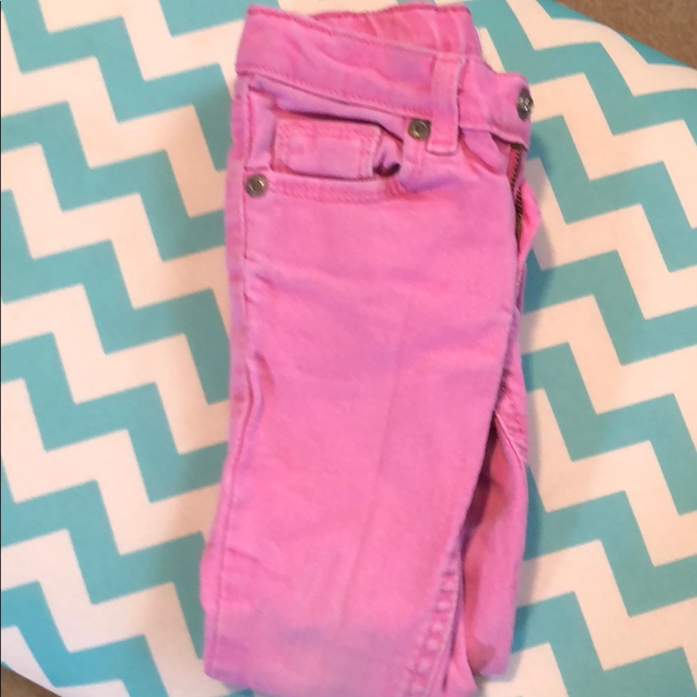 Pink skinny jeans
